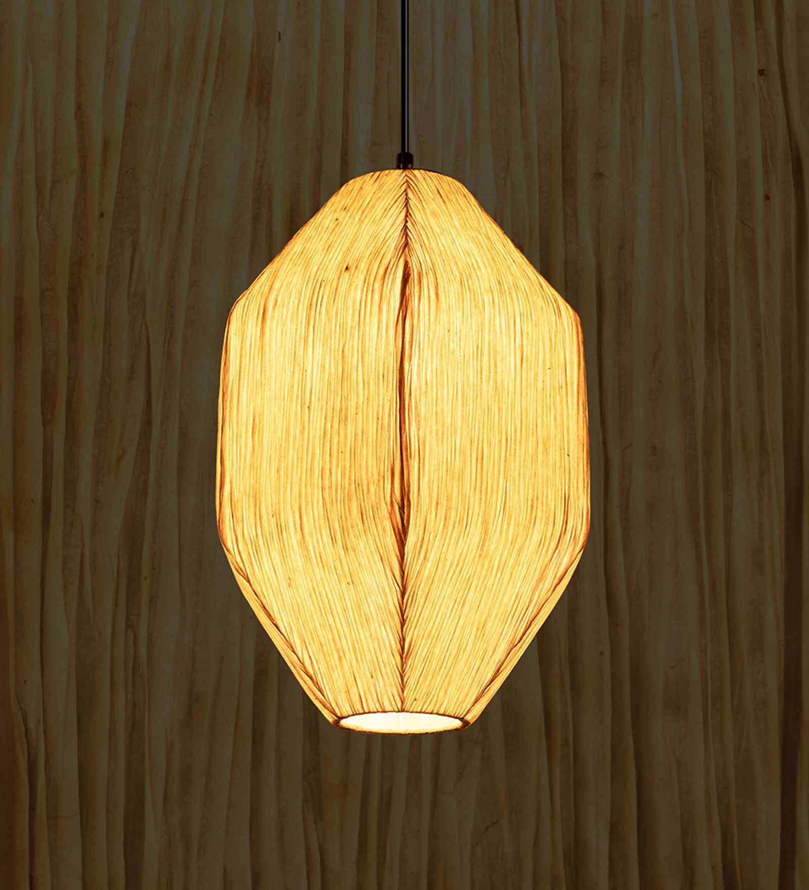 ORONYO-JIVIKA | Handcrafted Pendant Lamp | E27 holder } with Bulb | RIPPL Lighting